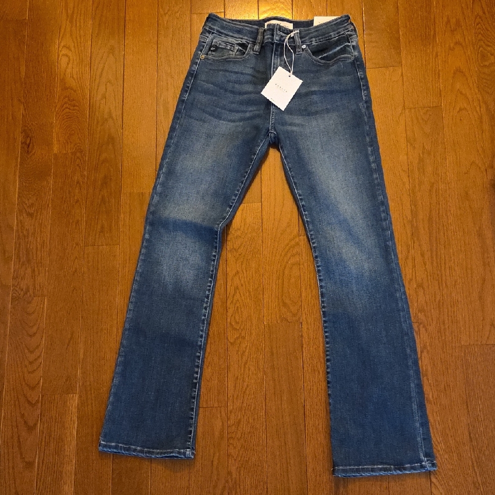KanCan Dark Blue Straight Leg Women's Jeans